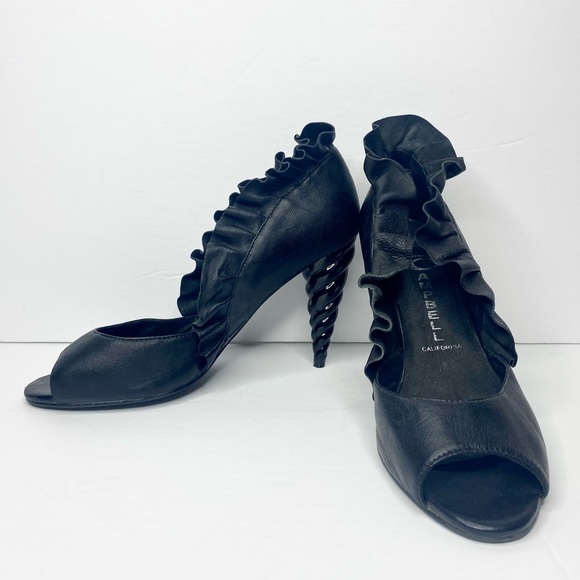 Jeffrey Campbell ‘Michelle’ Leather Unicorn Heels - Picture 2 of 11